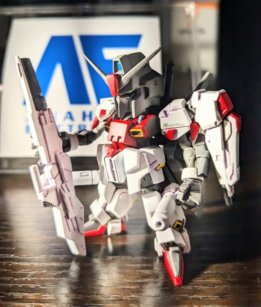 今回プライズキーホルダーをベースに、Ｚ、ＺＺ、Ｓガンダムに繋がる感じを意識しました。