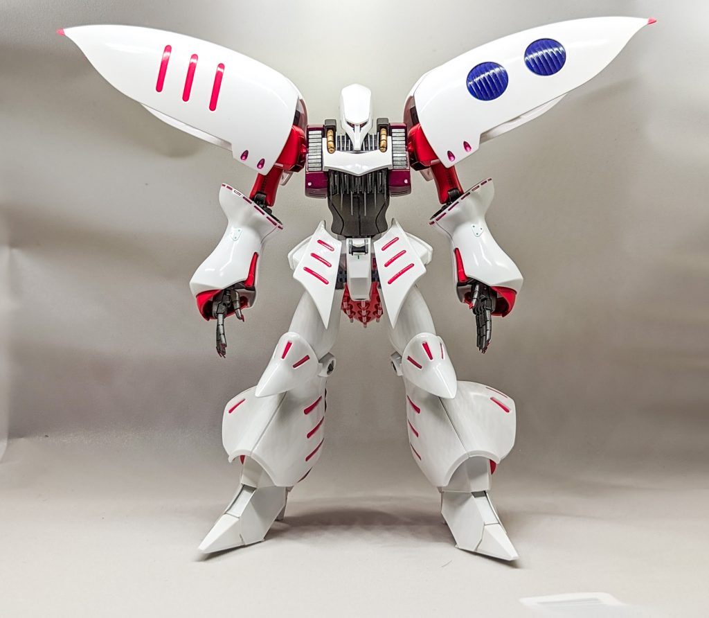 脚部、腹部、首延長でプロポーション変更前掛けは縦に分割にし、サイドアーマーにくっつけてます