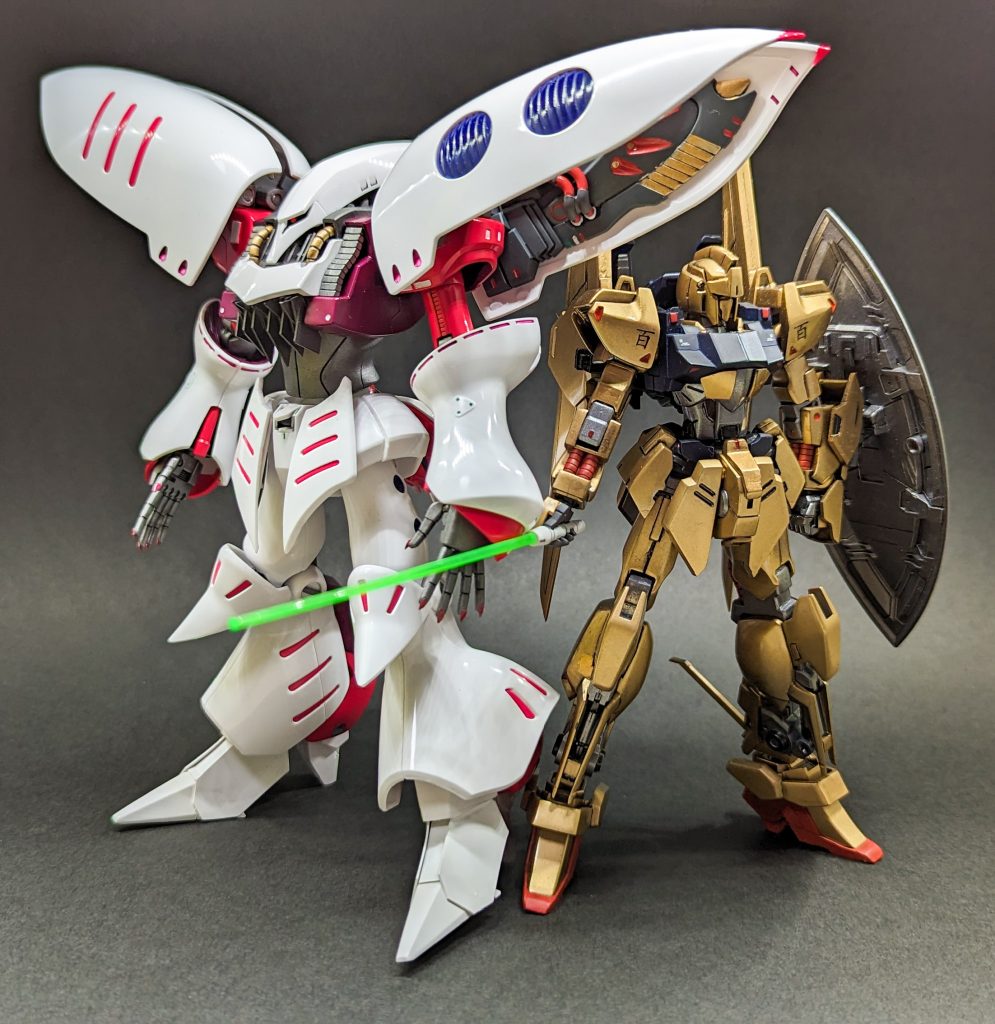 友人達と行ったプラモ屋で自分もその場のノリでなんとなく買ってしまったキュベレイですが、思いの外気に入ってしまいエアブラシまで買って夢中で組んでしまいました。二千円とは思えない素晴らしいキットでした。最後までご覧いただき、ありがとうございました!😆