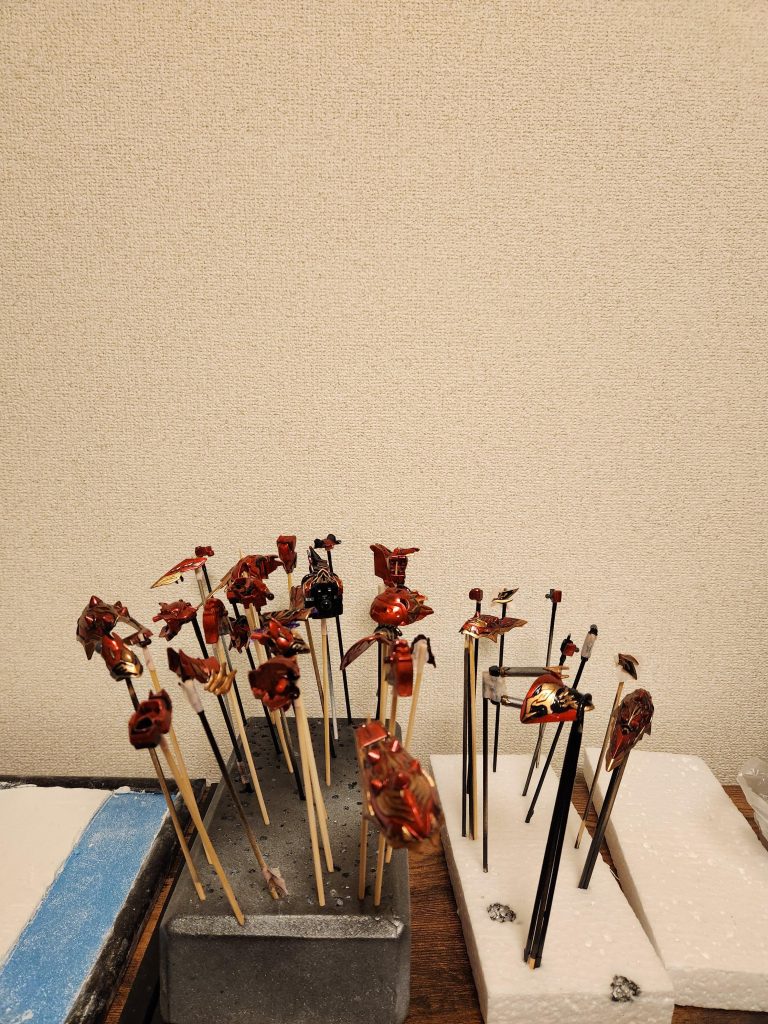 トップコート×3からの2000番紙ヤスリがけ