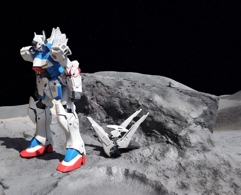 ユニットをパージして落下した状態