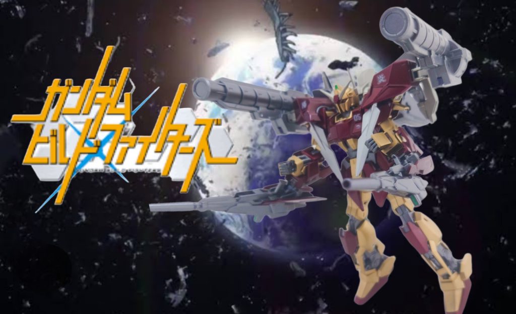 アニメタイトル風の写真。ということで、百式ベースでミキシングした「ビルド百式-炎-」でした。気づけばビルドシリーズも10周年!時がたつのは早いものですね。