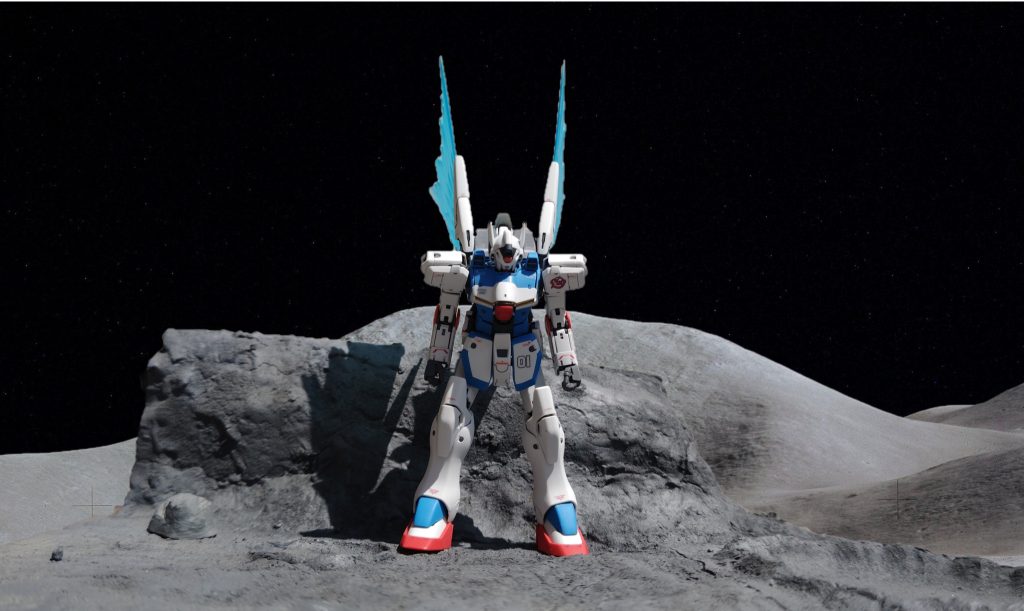 本編より。ミノフスキードライブの羽はMGのものです。