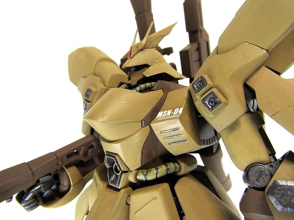 いかがだったでしょうか?一応ネオジオンなので「悪役機」かと。近藤和久氏のコミックだと、Gコマンダーのほうが悪役な気はしますが。(;^_^Aそのうち近藤版風に手直ししたいですね。また、νガンダムでも何か作りたいと思います。