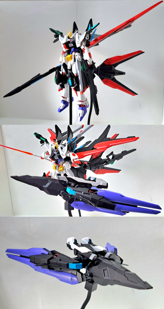 更にP.A.S.は分離することで本機のバックパック装備と支援機の展開を同時に行うことができる。 ↑ ↑ ↑パーフェクトアメイジングストライクフリーダムガンダム (スーパーマルチプルアサルトストライカー装備) & アメイジング・ストライカーパーフェクトアメイジングストライクフリーダムガンダム (ドラグーンウェポンバインダー装備) & パーフェクト・ストライカー ↓ ↓ ↓