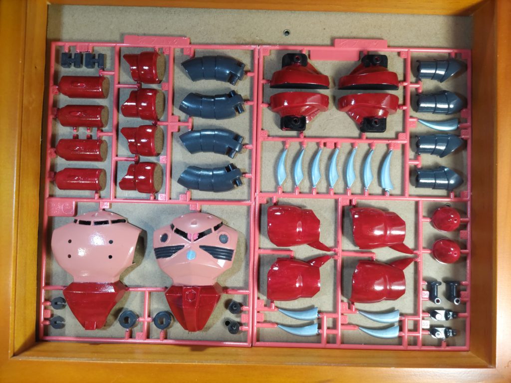 旧キット ズゴック　ランナー塗装–2枚目/制作者：タクリンわんご