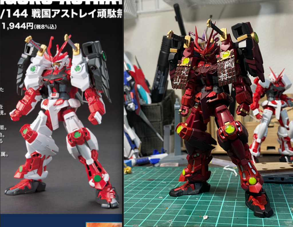 最終的にはこんな感じです。元キットと比べると大分スマートになったのではと満足しております。