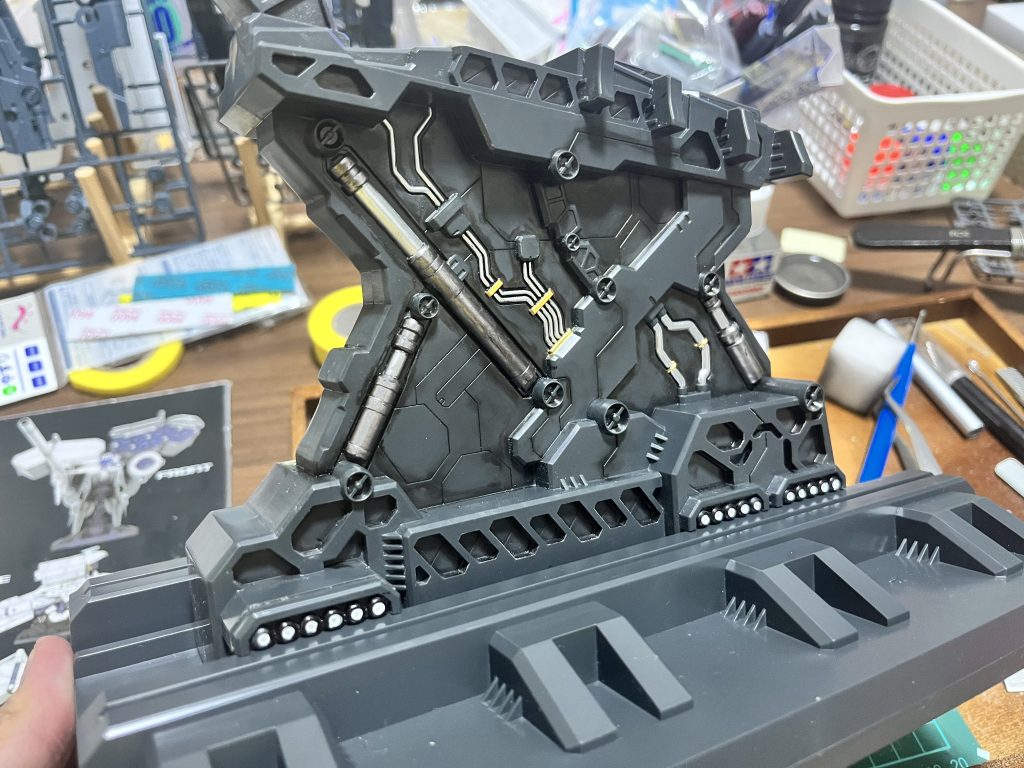 土台もバッチリ塗り込んでます