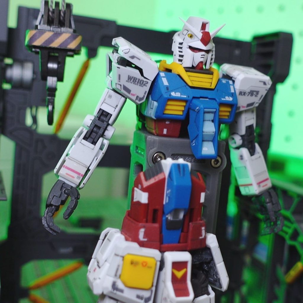 RG RX78-2ガンダム 動くジオラマでクレーン組立て｜and CRAFT 3D