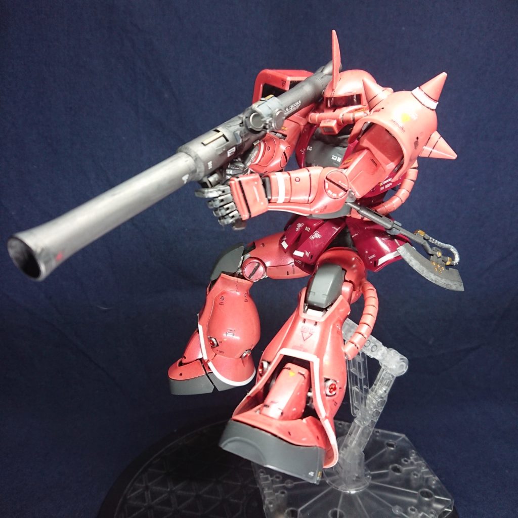 MG シャア専用ザクⅡ ver.2.0 光沢パール塗装–2枚目/制作者：ＨＨ