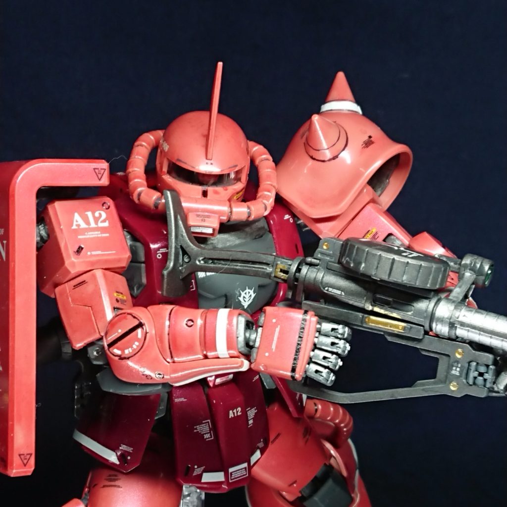 MG シャア専用ザクⅡ ver.2.0 光沢パール塗装–3枚目/制作者：ＨＨ