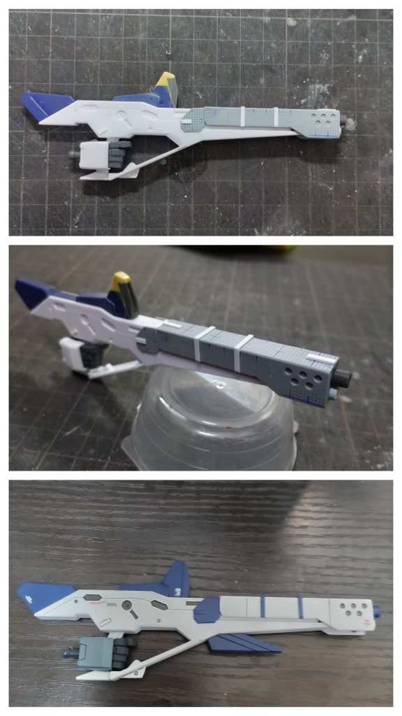 もともとのビームライフルが好みじゃなかったから、自分好みに制作。