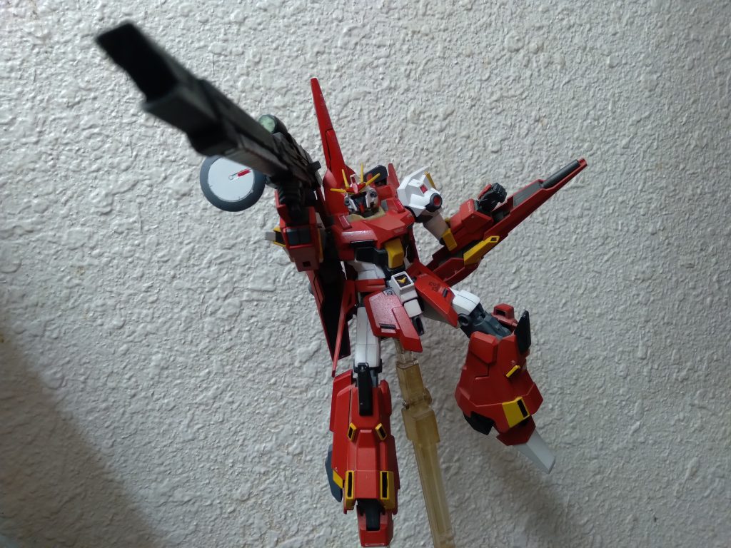 It's waverider mode has greater speed due to the upgraded thrusters. This machine is piloted by Ensign Dalton Campbell. He is a young test pilot that gets hurled into the war between New Neo Zeon and the Federation Forces. He is 20 years old and joined the EFF when he was only 15. During the test flight, New Neo Zeon attacked and Ensign Campbell was forced to fight back to survive. He shot down 3 Zakus. When he drew his beam saber to finish the 4th one off, the New Neo Zeon Forces retreated. The ReZEL Gundam was assigned to the carrier Normandy along with the Aevus Gundam. From then on, Ensign Campbell was the dedicated pilot of the new Gundam