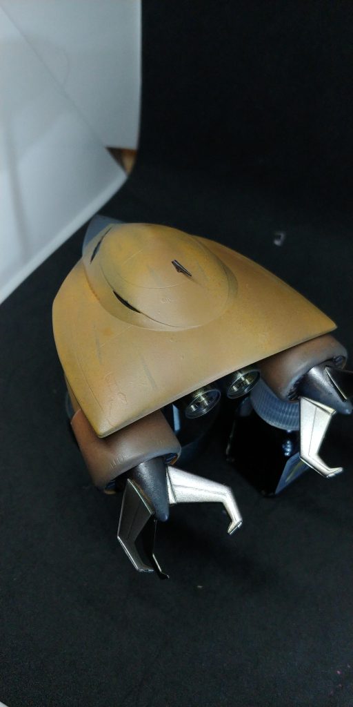 まぁ、完成してみてガンダムマーカーエアブラシシステムでの塗装としては結構頑張った感じに出来たのではないかと自分では満足してます。