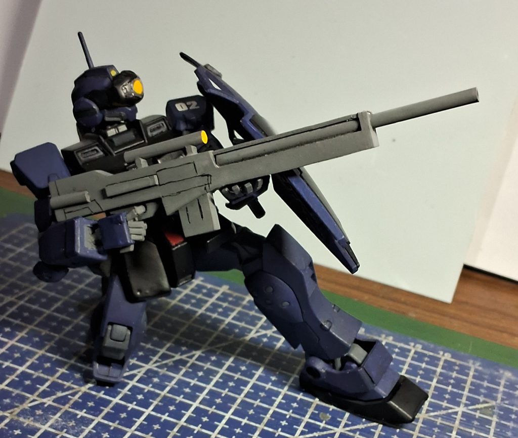 crouching sniper pose