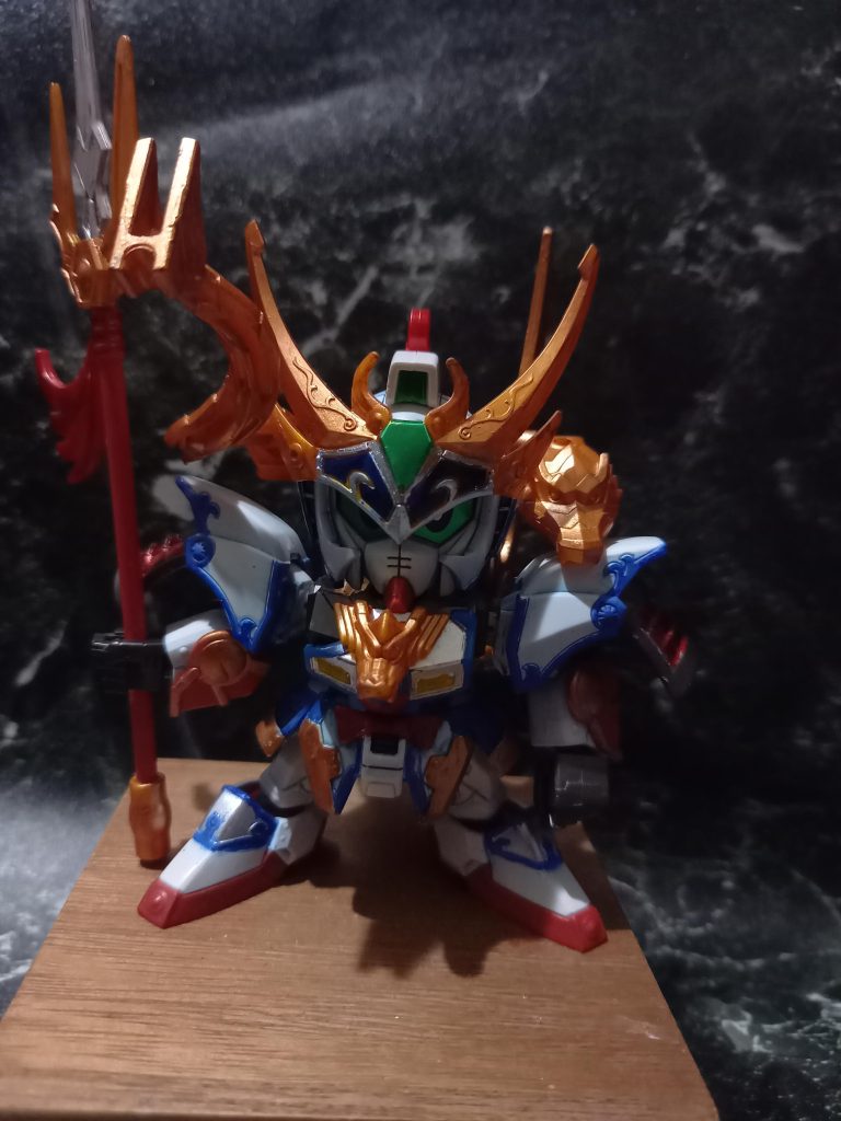 ガンダムマーカー　ファレホ　ウェザリングカラー仕上げ　あとマッキーもちょっと。趙雲は股関節に3ミリ穴を開けたくらいでノーマルです。