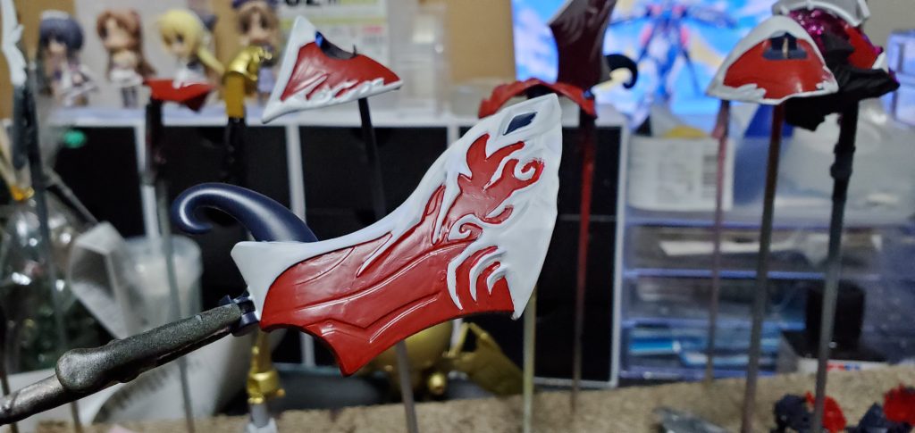 喘息が再発してしまい、スプレーを使わないようにしたのですべて筆塗りです。スプレー塗装の便利さと筆塗りの楽しさを思い出しました。久しぶりにほとんどの面を筆塗りで済ませて楽しかったです。