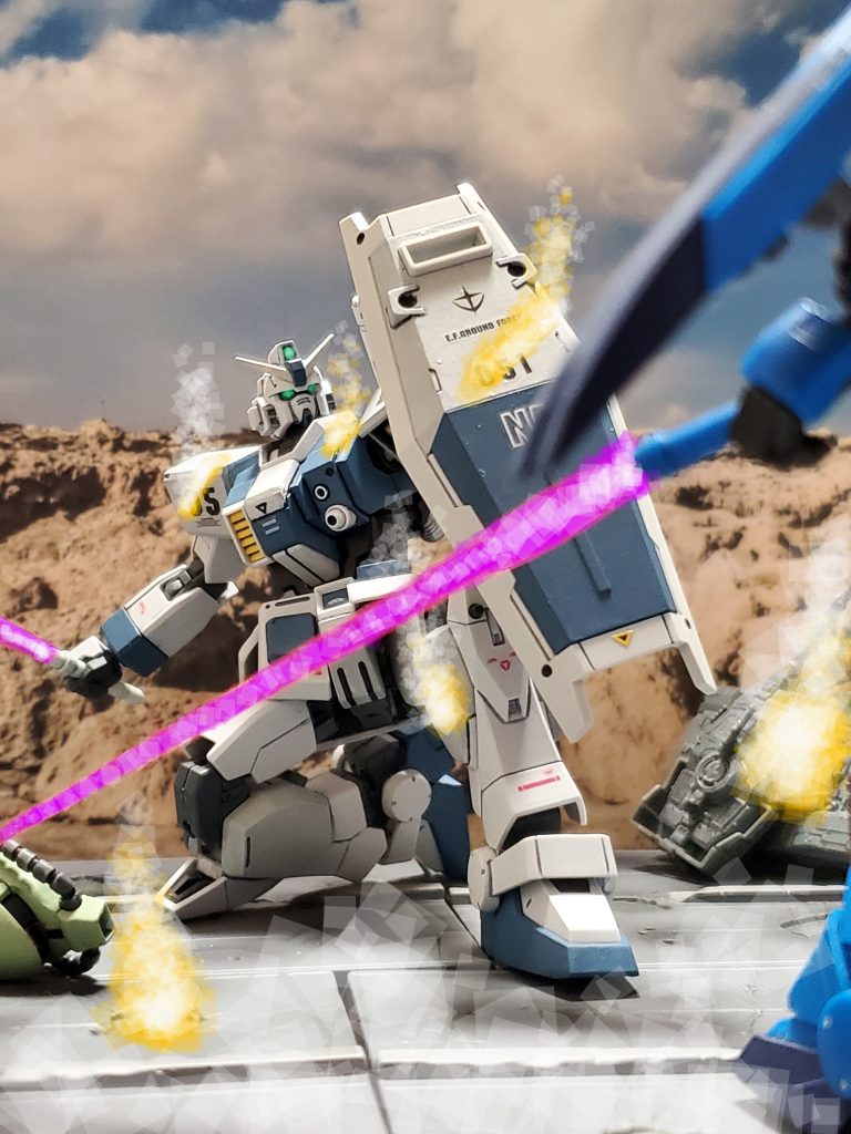 全機能をMAXモードで対峙するが致命傷を避けるのが精一杯の1号機😰傷つき追い込まれバルザリー少尉の体力も限界に近づき大ピンチ😓💦