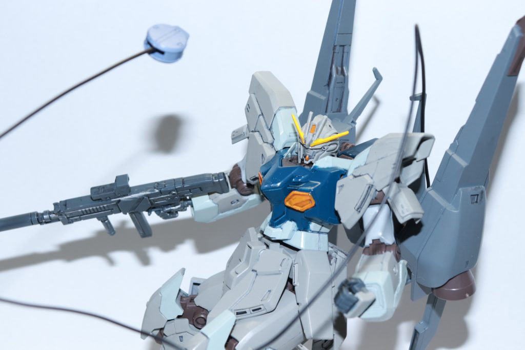 以上です。今回はシナンジュスタインをガンダム顔にしたものを作ってみたいと思い作成しました。バックパックやライフルの変更は完全に趣味です笑ノーマル仕様も後日投稿します!!ご覧いただきありがとうございました!!