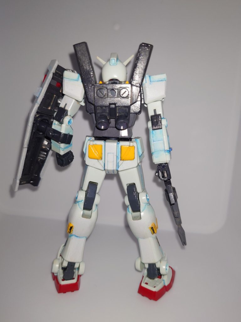 後ろバックパックはMk-II風にサーベルラックを追加Mk-IIの前を意識してバーニアは無し