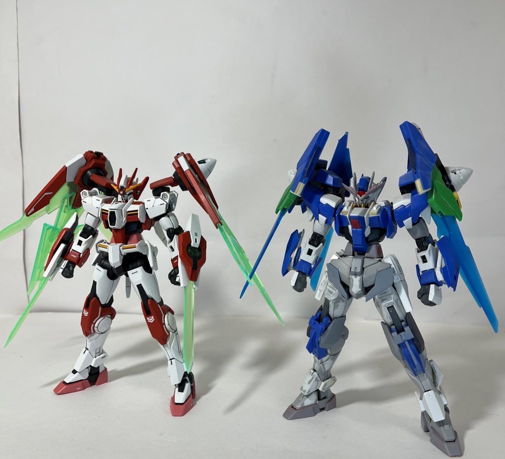 実は今回のは俺ダブルオーのカラーパターンやデカールの配置確認、干渉箇所の確認などがそもそものコンセプトとしてありました。なので点検的な意味もあり、まさにinspectionな機体でもありました。そのため機体名の