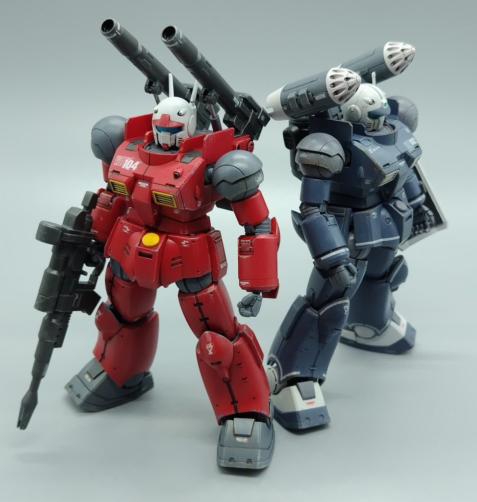 他の2機最初期型はアンテナが一本破損しちゃってます。