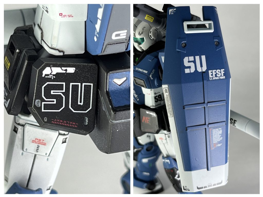 デカールでイニシャルを表現。USにするかSUにするかギリギリまで悩んだのですが、日本の文化を大切にしたかったのでShinonome Umiで統一しました。