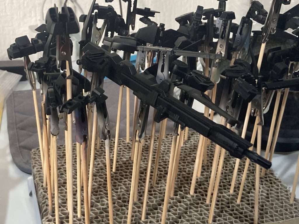 今回は全て下地黒サフで。これが結果的に大勝利だったかと個人的な意見