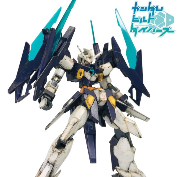 HG ガンダムAGEⅡマグナム 無塗装 お手軽ウェザリング 成型色仕上げ