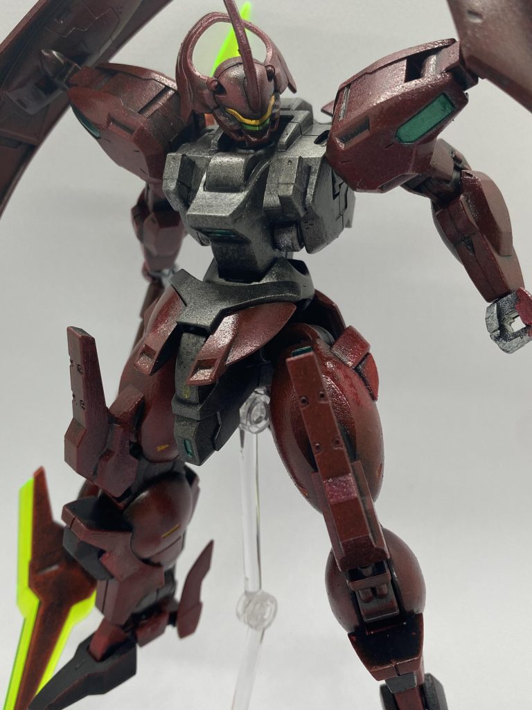 思いがけず深みのある赤になったなぁ