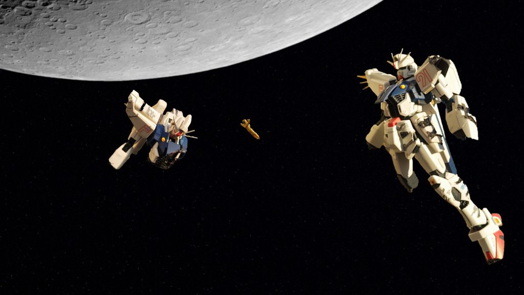 このシーンはF91ラストのオマージュです