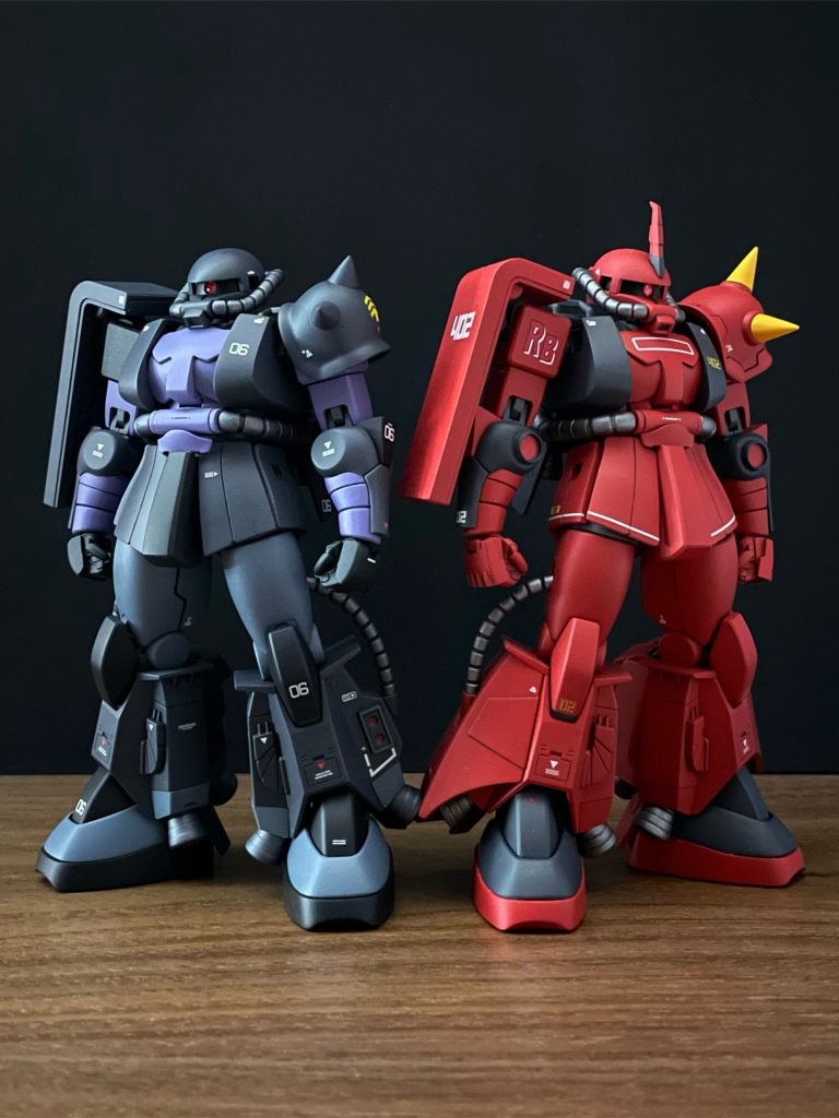 前回作成したリバイブジョニザクと。こうなると白い狼も並べたくなる。