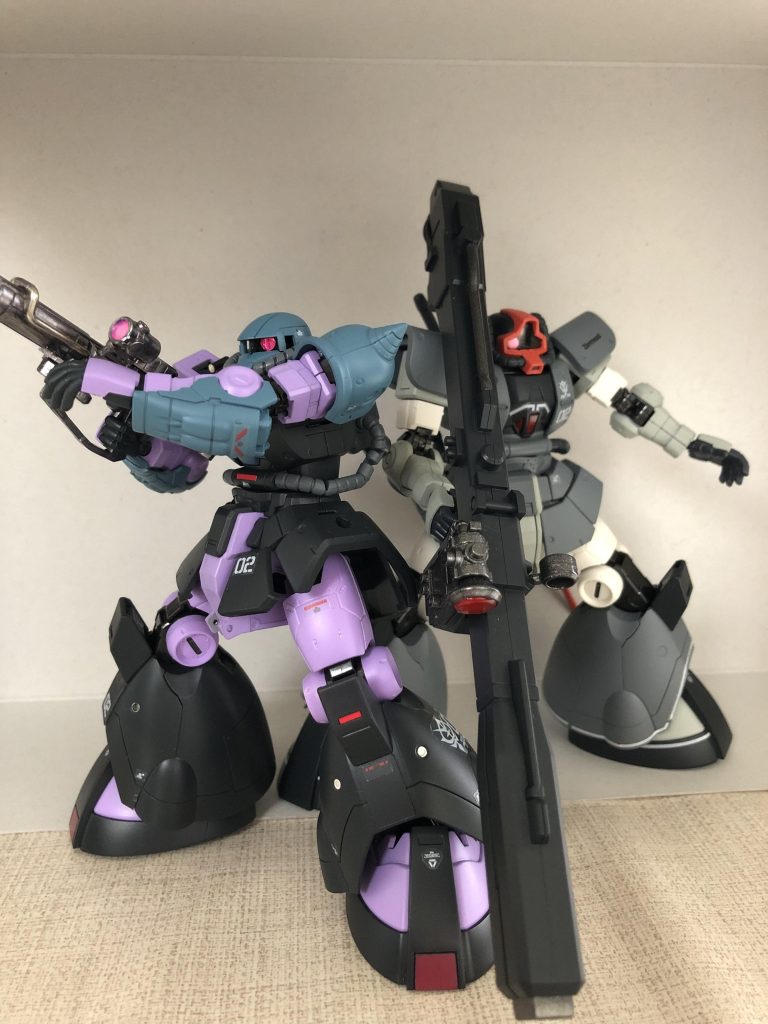 ドム試作実験機とツーショット！