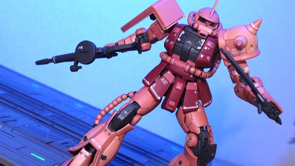 RGシャア専用ザク　動くジオラマでクレーン組立て–6枚目/制作者：and CRAFT 3D