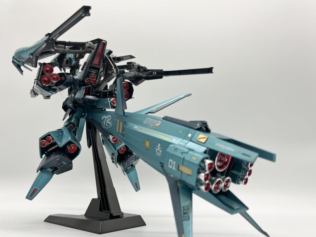 フルバースト背面ショット (フルオプション装備)使用したメタルパーツスラスターは29ヶ‼️【過去最高数】