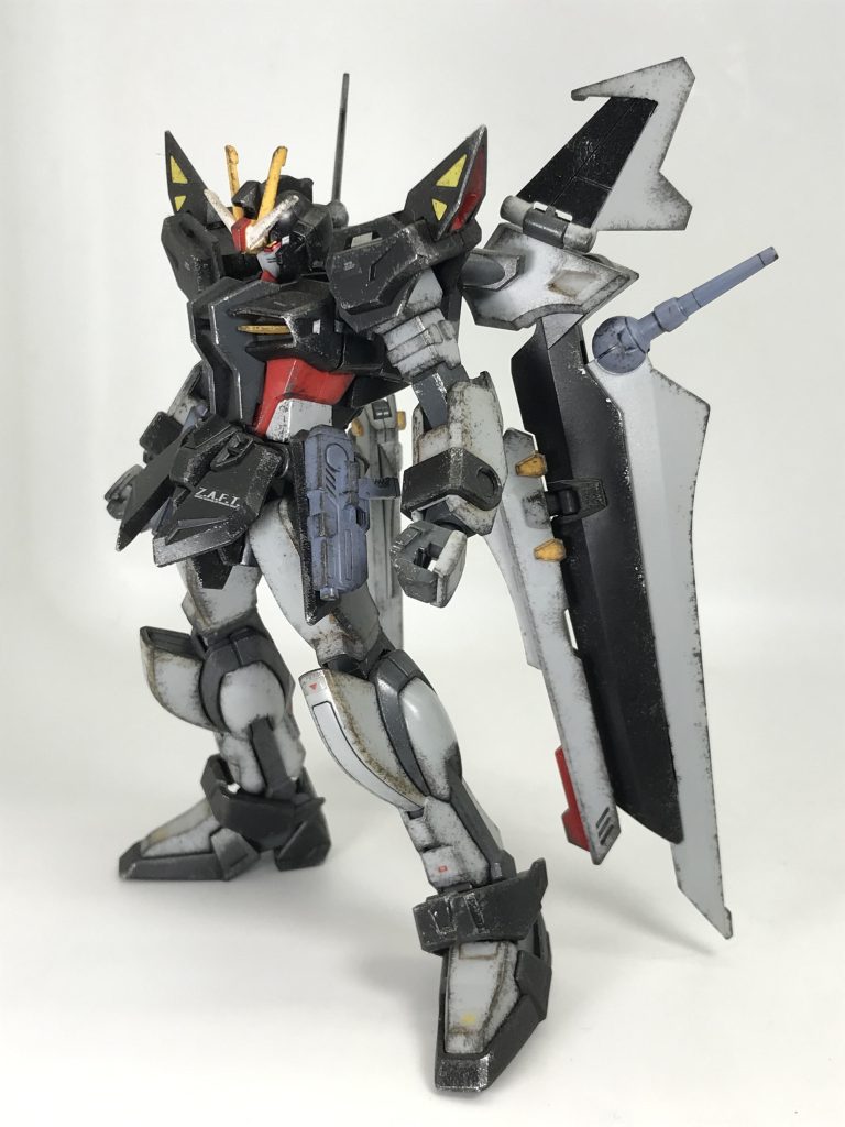 取置中　ガンプラジャンク　HG ストライクノワール　本体　ストライクE HG 1/144 ストライクノワールガンダム レビュー