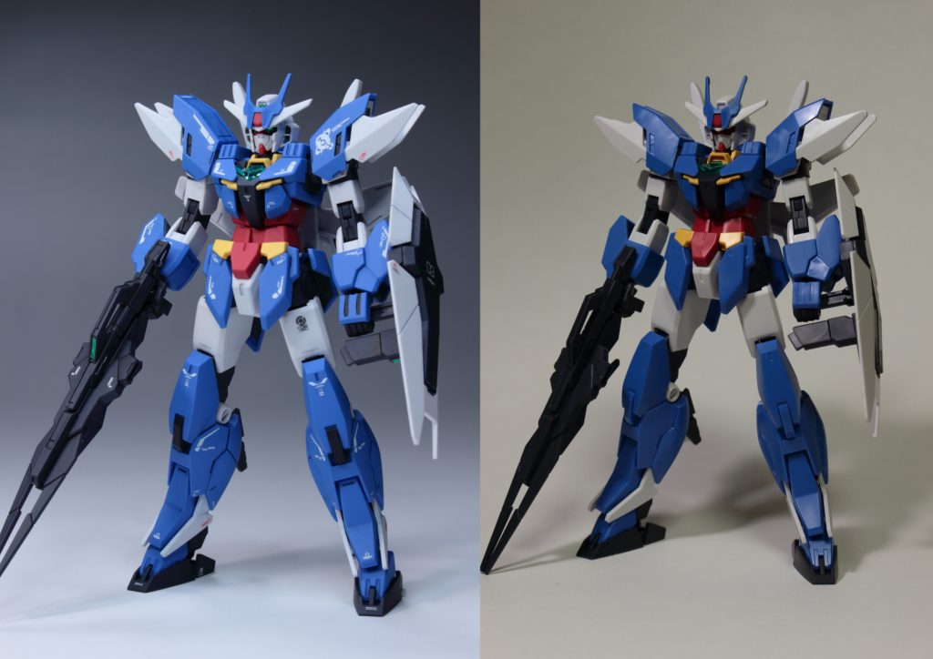 素組との比較。元キットが良いので部分塗装でも十分綺麗にできて嬉しいです。最後までご覧いただき、ありがとうございました。