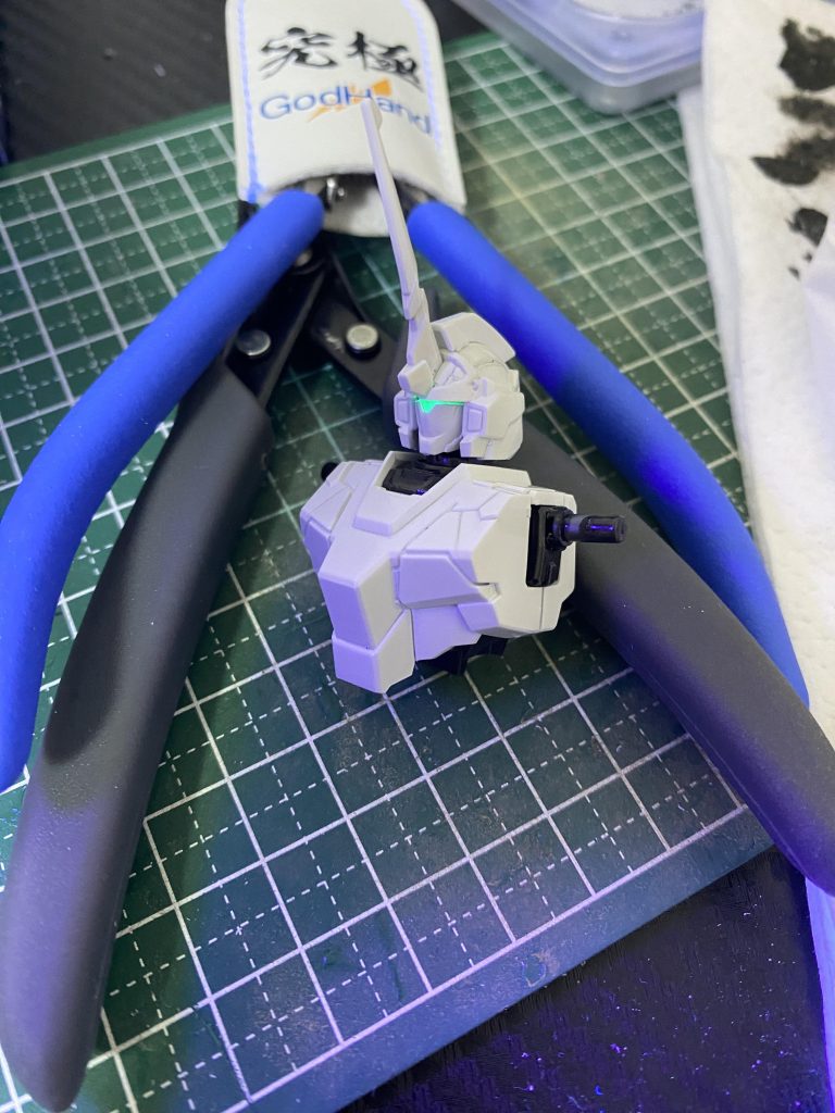 カメラアイだけ塗った仮組みです