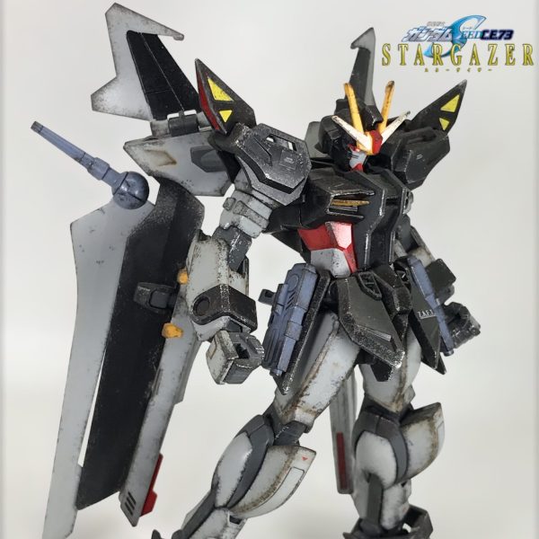 HG ストライクノワールガンダム 無塗装 お手軽ウェザリング 成型色仕上げ 闘将ダイモス 替え歌付き