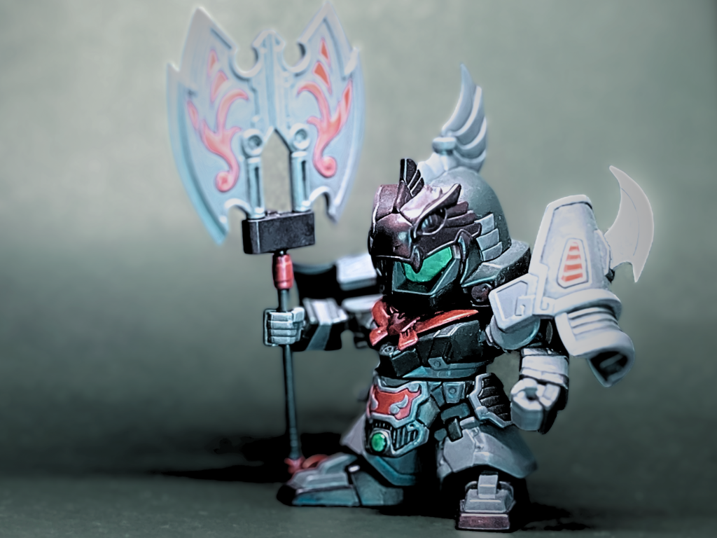 ○素材BB戦士325 徐晃サーペント○塗装・Mr.フィニッシングサーフェイサー 1500 グレー・Mr.カラー 筆塗り・GSIクレオス Mr.スーパークリアー つや消し スプレー○撮影・カメラ:iPhone SE (2022)・小型撮影ボックス ミニ撮影ボックス LEDライトボックス 簡易スタジオ 折り畳み 簡単組立て 持ち運び便利 小物 スタジオ 撮影 キット 背景布6枚付き USB給電 (2つのライトバー)使用○写真修正:Canva