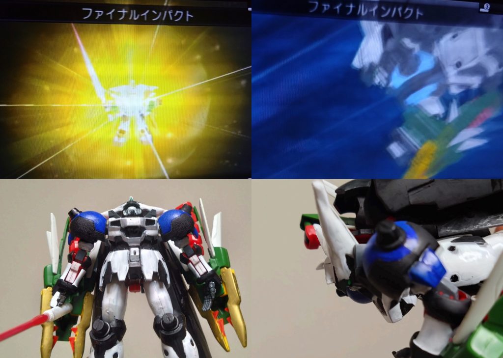 最後にして、トラッシュが覚える最強の必殺技はやっぱりコレ!『ファイナルインパクト』『ブーストアタック』、『メガスラッシュ』、『ギガスラッシュ』系の最後にして最強の斬撃技。この技はトラッシュしか覚えることができない。ボス戦での決め技に思わず使っちゃいます。最近はザコの戦車などに使っちゃいます。最大威力はMAXで『9999』ダメージです。他にも射撃技がありますが、装備が格闘メインを中心にしている為紹介ができませんでした。