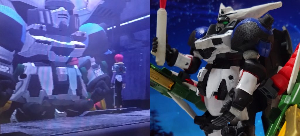 「トラッシュさん?」「兄貴?」 イーチィとフリッツはトラッシュの後ろ姿を見た。彼がこれからすること、2人はすぐに察する。 「……タッカーの戦いの後、僕はもう戦わないと誓った。もうケンカはしないって死んだ仲間に…、ナクリー先生に…墓の前で誓ったんだ。絶対って!でも、このままだと皆殺されてしまう」「だから、また戦うんですか?」「イーチィ…」「トラッシュさんは戦わないでください!代わりに私が!敵の狙いが私なら…!!」「気づいてたんだね?……でも、それはできない!」「どうしてですか?死んだ皆さんに約束したのに…」「本当にごめん。ここにいる皆を、君を守れるのは僕にしかできないから」 謝るトラッシュは扉に向かおうとしたその時、イーチィはとっさに彼を抱きしめた。 「イーチィ?」「トラッシュさんはいつもそうですね?人の為に自分を犠牲にするところは…」「………」「……ちゃんと帰ってきてください」「もちろんさ」 …以上、主人公とヒロインの出撃前の大切なやり取りでした。 トラッシュは扉のロックを解除、扉が開く。中に隠されていたモノの正体、それはタッカーの戦いの後に突如として地上に現れた謎のGシステムでの戦いで手に入れたトラッシュ最強のMSだった。 「行こう、ガンダム!イーチィを!皆を!世界を救う為に!!」 『ガンダム トゥルーオデッセイ2nd 第0話:新たな旅立ち』新たな戦場に、彼は再びガンダムで戦うーーー ストーリーはここまで! 如何でしたか?自分が考えたトゥルーオデッセイのIFストーリーは?その後はどうなるのかまでは上手く考えていませんが、トラッシュ達は新たな敵を前に戦うという展開になります。ゲームでは地球から月まで行けましたが、自分が考えた続編の設定ではコロニーも出てきて、トラッシュ達の戦う場所も多くなることに。一方、敵はだんだんと強いMSを開発。共に戦った仲間との再会に、新たな仲間との出会い。果たして、トラッシュ達は再び世界を救うことができるのか?そして、イーチィとの関係はどうなることやら……。 いろいろ考えてしまって申し訳ございません。でも、トゥルーオデッセイ好きの方にも分かって貰いたいです。このゲームは素晴らしいモノだと。そして、公式で続編を出して欲しい……という願望も。