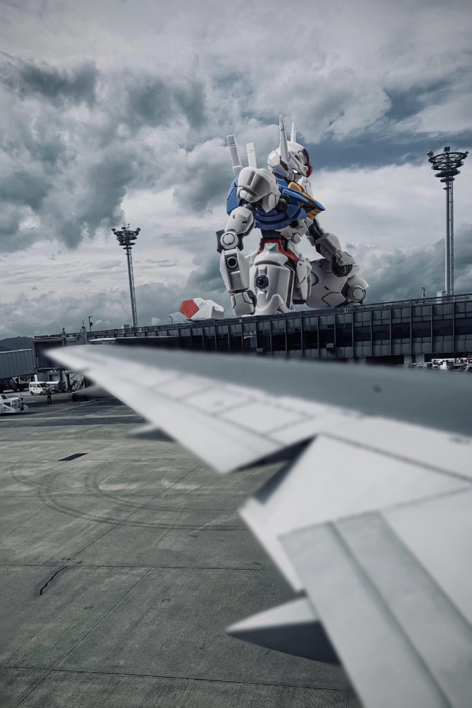 ①と②の写真を合成して編集して出来上がり！