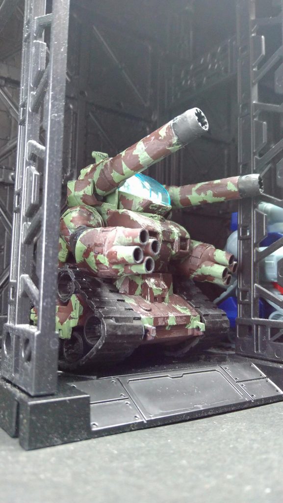 ガレージの中で並んで