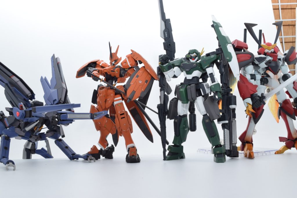 私がGUNSTA内で過去に投稿したガンダム橙希星、バレッターアデル、マスラオーラロード、そしてスタッグフリーダム。この四機でGBNでチームを組んでいる脳内設定があります。以上となります。ここまでご覧いただきありがとうございました😊