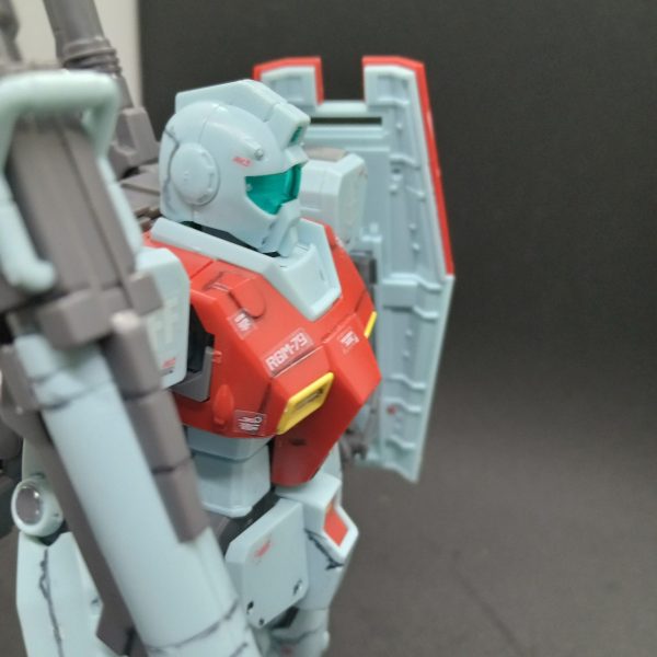 【HG】ジム ショルダーキャノン装備