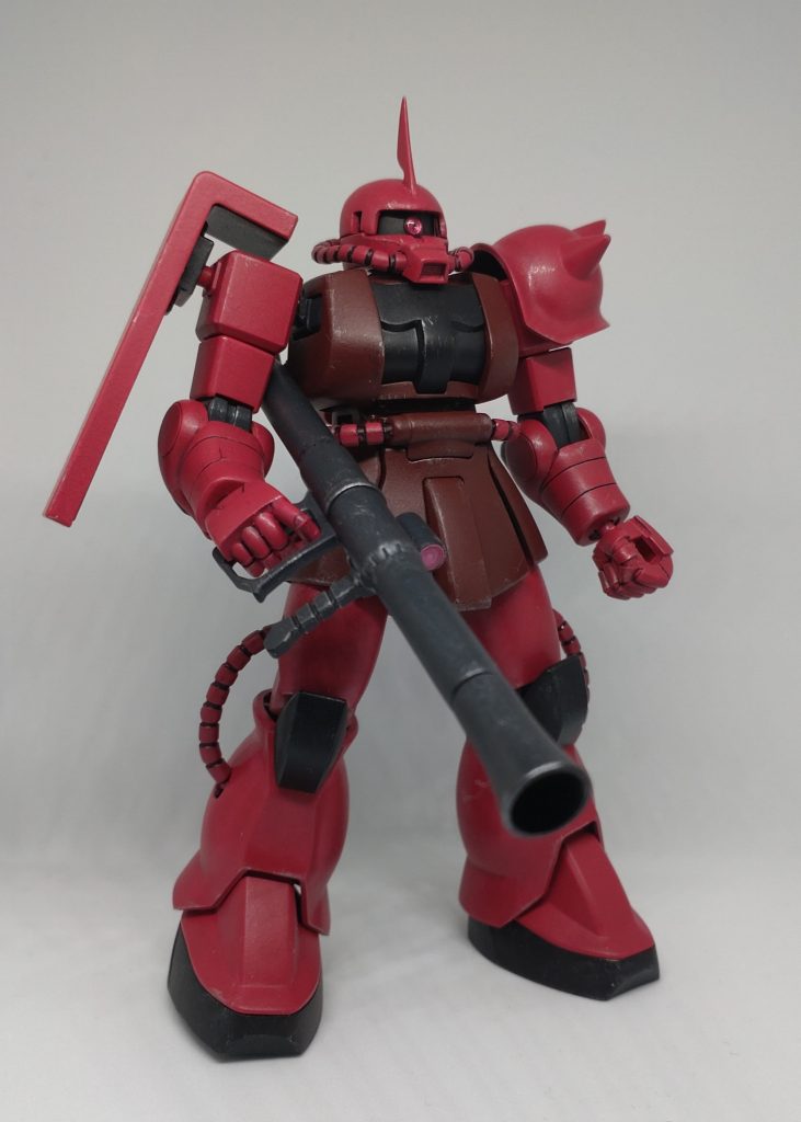 武器は、量産型の時にザクマシンガンを作ったので、今回はバズーカのみです。