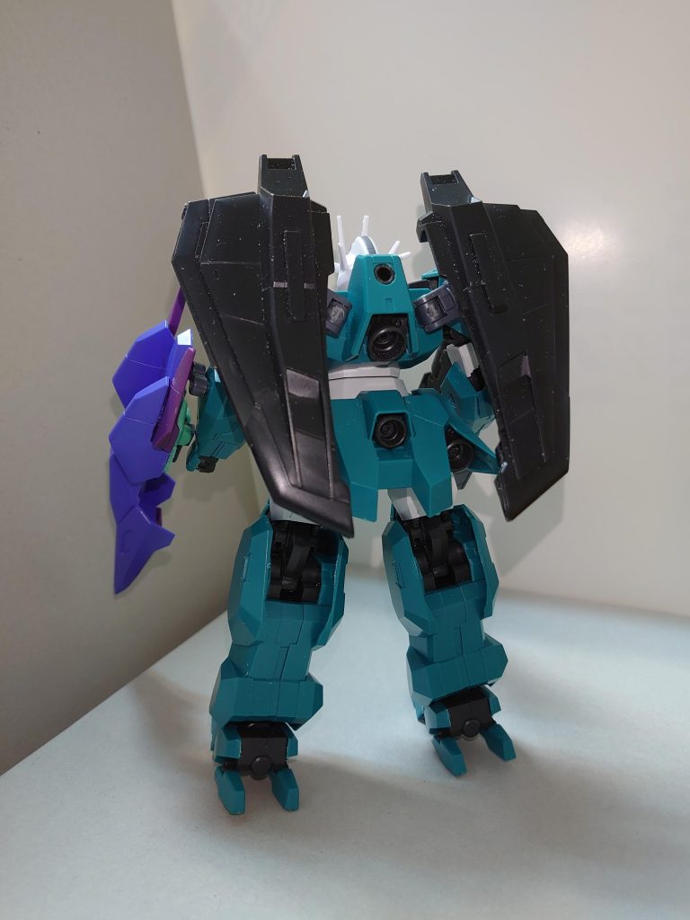 基本武装はバルカン×3(うち1門はシールド内)、ビームディフューズガン、ビームサーベル×2のみと最低限である。なお余談だが、ヴェールは仏語で緑の意味。〜月ノ森女子学園の極秘情報より〜