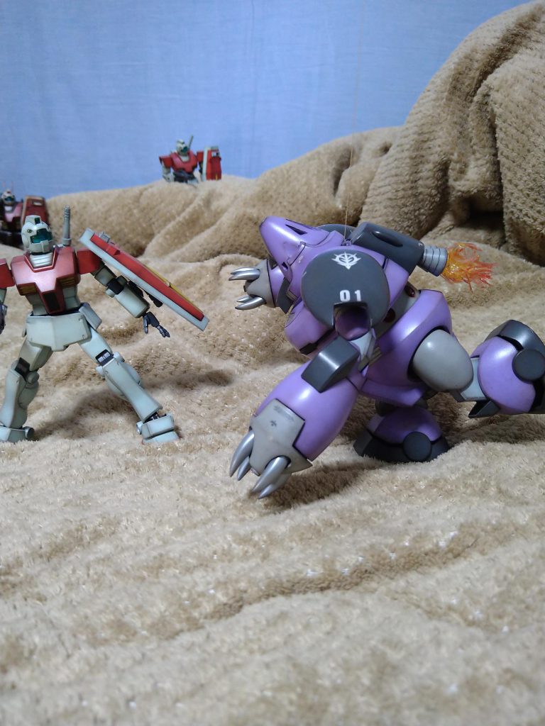 陸上での稼働時間が大幅に拡大されている..…ジュリックのバーニアのエフェクトパーツも作ってみました!😚..