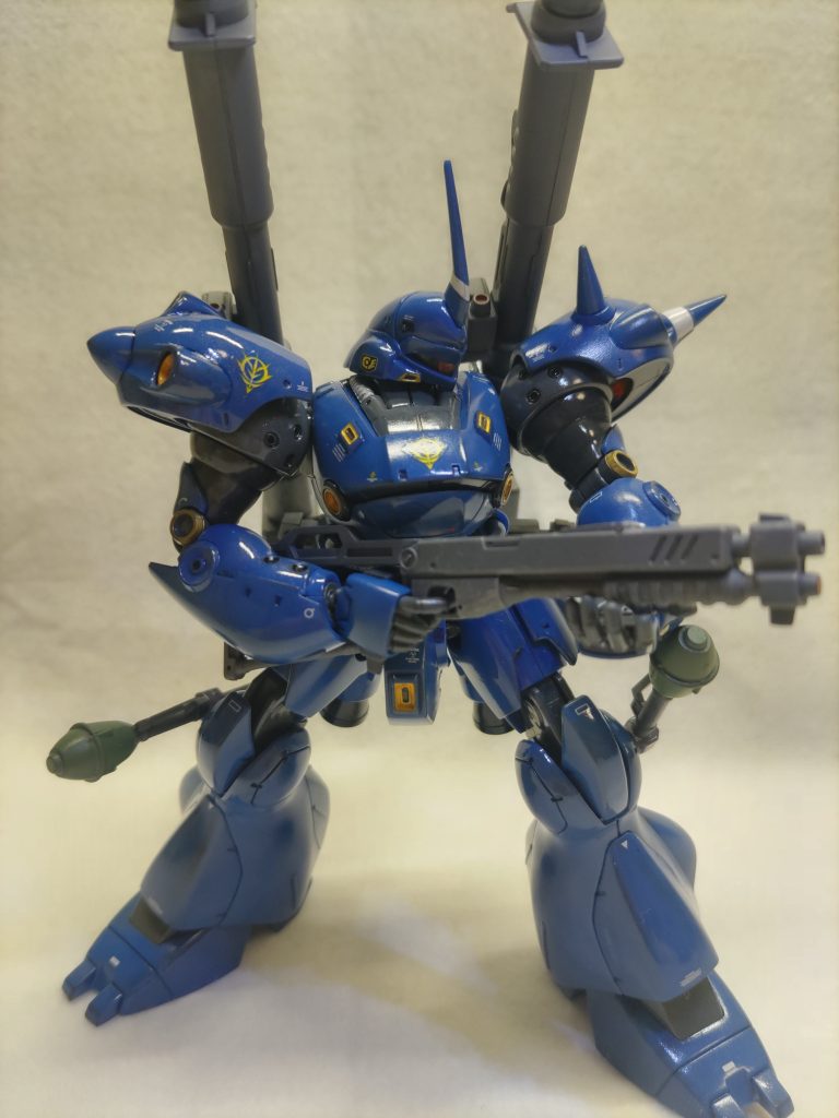 ショットガンとバズーカはガンダムグレー、シュツルムファウスト弾頭はZグリーン。